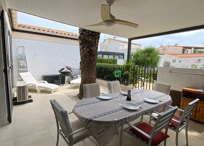 Villa T3 Climatisée à Port Leucate, 6 Pers, Proche Avec Parking Sécurisé - Fr-1-798-33
